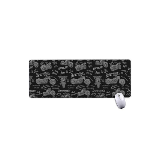 Motorcycle Quote Pattern Print Extended Mouse Pad