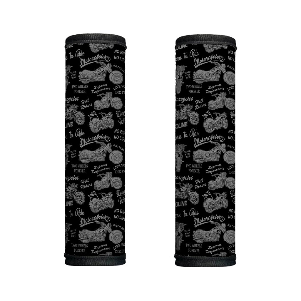 Motorcycle Quote Pattern Print Handle Covers