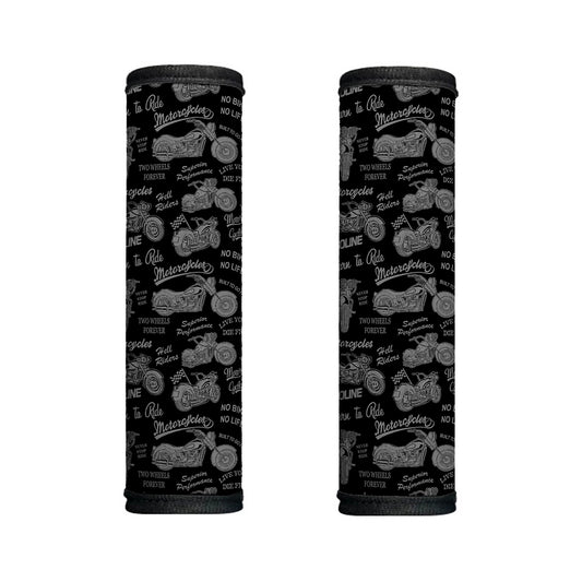 Motorcycle Quote Pattern Print Handle Covers