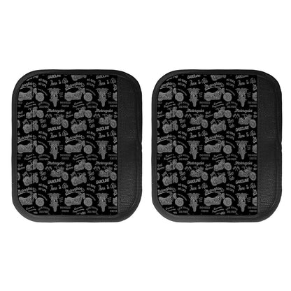 Motorcycle Quote Pattern Print Handle Covers