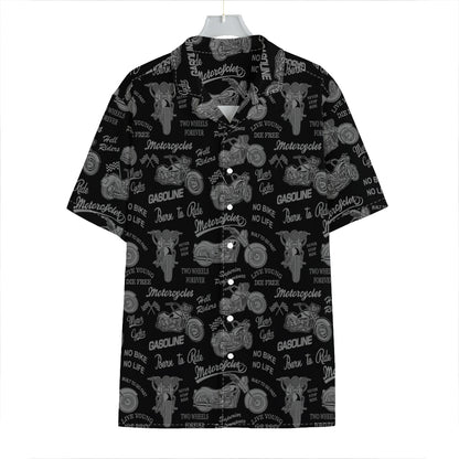 Motorcycle Quote Pattern Print Hawaiian Shirt