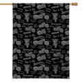Motorcycle Quote Pattern Print House Flag