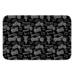 Motorcycle Quote Pattern Print Indoor Door Mat