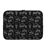 Motorcycle Quote Pattern Print Laptop Sleeve