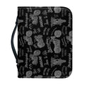 Motorcycle Quote Pattern Print Leather Bible Cover