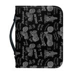 Motorcycle Quote Pattern Print Leather Bible Cover