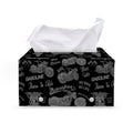 Motorcycle Quote Pattern Print Leather Tissue Box Cover