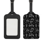 Motorcycle Quote Pattern Print Luggage Tag