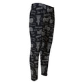 Motorcycle Quote Pattern Print Men's Compression Pants