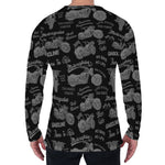 Motorcycle Quote Pattern Print Men's Long Sleeve T-Shirt
