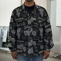 Motorcycle Quote Pattern Print Men's Shirt Jacket