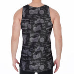 Motorcycle Quote Pattern Print Men's Velvet Tank Top