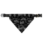 Motorcycle Quote Pattern Print Over The Collar Dog Bandana