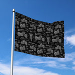 Motorcycle Quote Pattern Print Polyester Flag