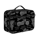 Motorcycle Quote Pattern Print Portable Lunch Bag