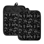 Motorcycle Quote Pattern Print Pot Holders With Pocket