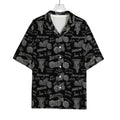 Motorcycle Quote Pattern Print Rayon Hawaiian Shirt