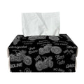 Motorcycle Quote Pattern Print Rectangle Tissue Box Cover