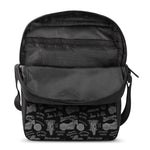 Motorcycle Quote Pattern Print Rectangular Crossbody Bag