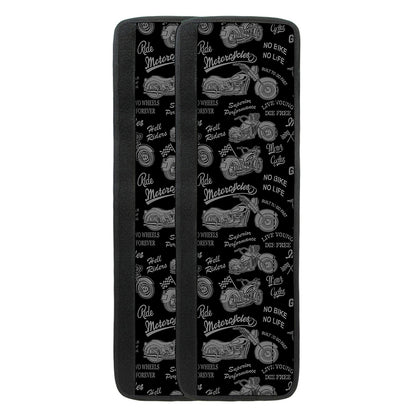 Motorcycle Quote Pattern Print Refrigerator Handle Covers