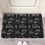 Motorcycle Quote Pattern Print Rubber Doormat