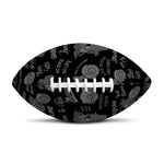 Motorcycle Quote Pattern Print Rugby Ball