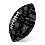 Motorcycle Quote Pattern Print Rugby Ball