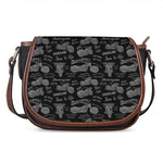 Motorcycle Quote Pattern Print Saddle Bag