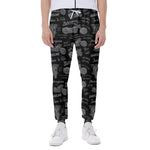 Motorcycle Quote Pattern Print Scuba Joggers