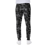 Motorcycle Quote Pattern Print Scuba Joggers