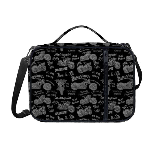 Motorcycle Quote Pattern Print Shoulder Strap Bible Bag