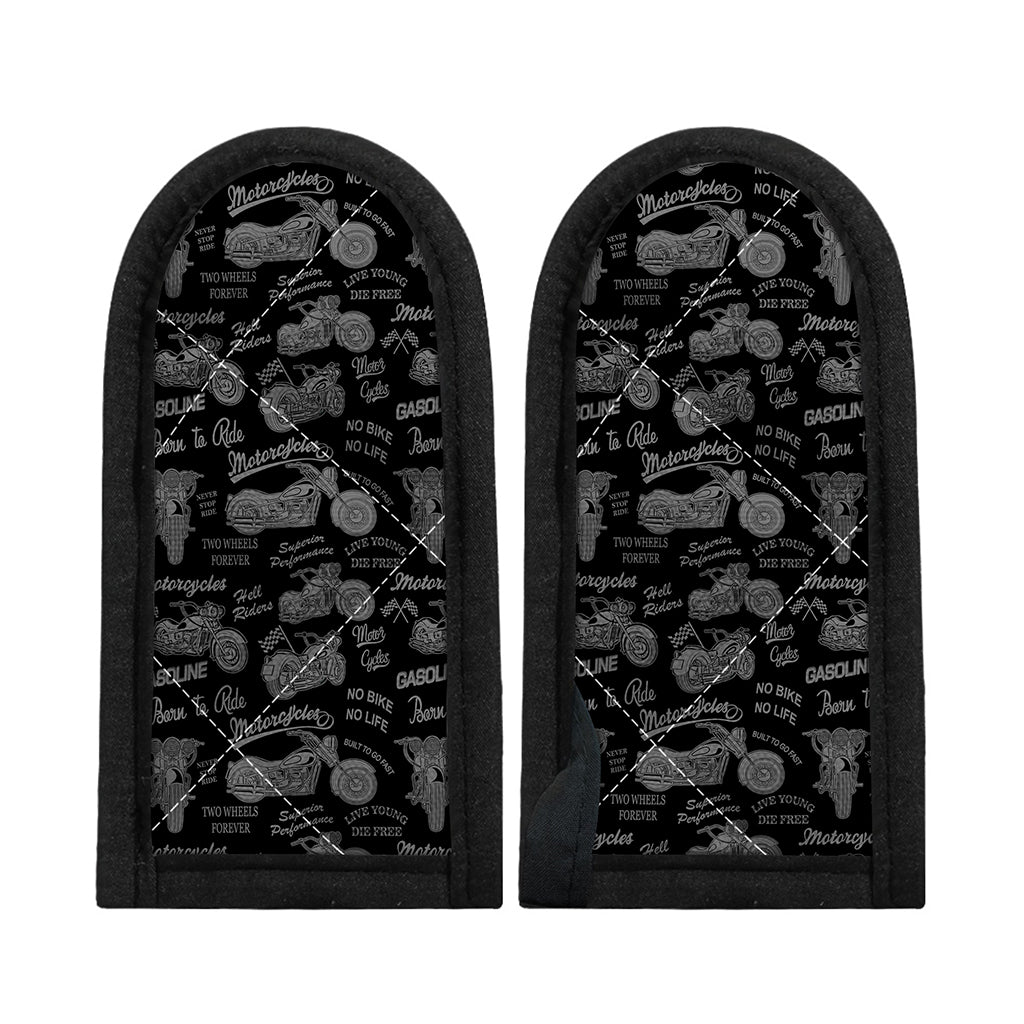 Motorcycle Quote Pattern Print Skillet Handle Cover
