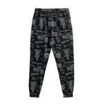 Motorcycle Quote Pattern Print Sweatpants
