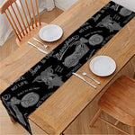 Motorcycle Quote Pattern Print Table Runner