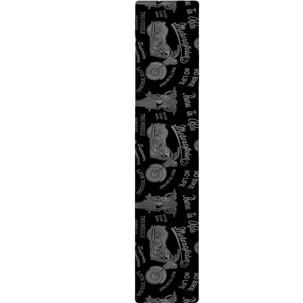 Motorcycle Quote Pattern Print Table Runner