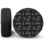 Motorcycle Quote Pattern Print Tire Cover