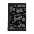 Motorcycle Quote Pattern Print Trifold Wallet