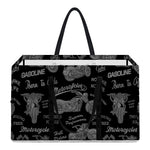 Motorcycle Quote Pattern Print Utility Tote Bag