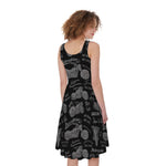 Motorcycle Quote Pattern Print Women's Sleeveless Dress