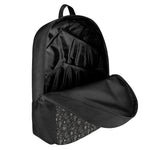 Motorcycle Words Pattern Print 17 Inch Backpack