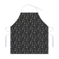 Motorcycle Words Pattern Print Adjustable Apron