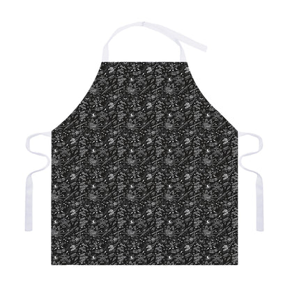 Motorcycle Words Pattern Print Adjustable Apron