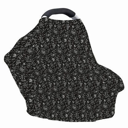 Motorcycle Words Pattern Print Baby Seat Cover