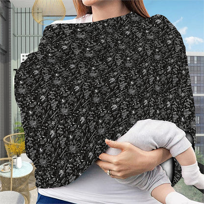 Motorcycle Words Pattern Print Baby Seat Cover