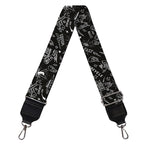 Motorcycle Words Pattern Print Bag Strap