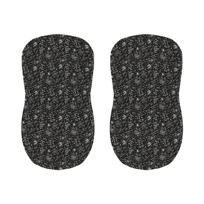 Motorcycle Words Pattern Print Bar Stool Covers