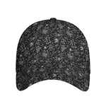 Motorcycle Words Pattern Print Baseball Cap