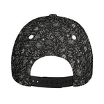Motorcycle Words Pattern Print Baseball Cap