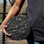 Motorcycle Words Pattern Print Basketball