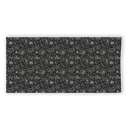 Motorcycle Words Pattern Print Beach Towel